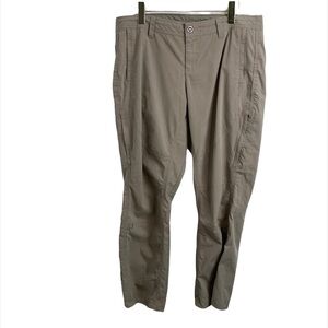 KUHL Spire Roll Up Hiking Pants full length tan khaki style 6279 Size 14